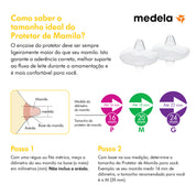 Protetor de Mamilo de Silicone Medela - Tamanho M (20mm)