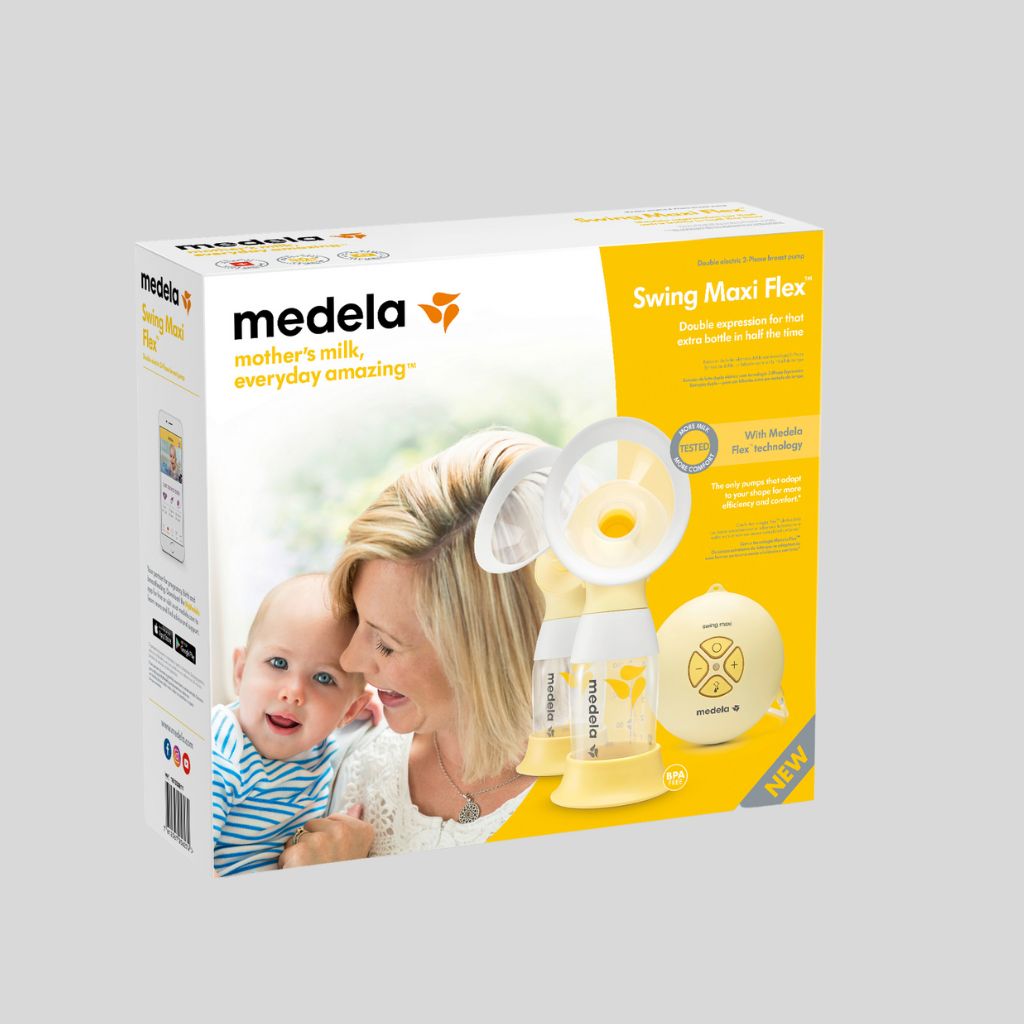 Extrator de Leite Materno Elétrico Medela Swing Maxi Flex - Bomba Dupla